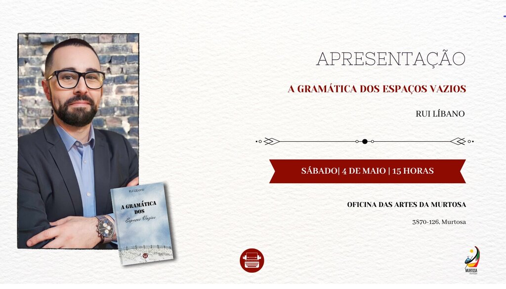  RUI LÍBANO APRESENTA “A GRAMÁTICA DOS ESPAÇOS VAZIOS” NA OFICINA DE ARTES