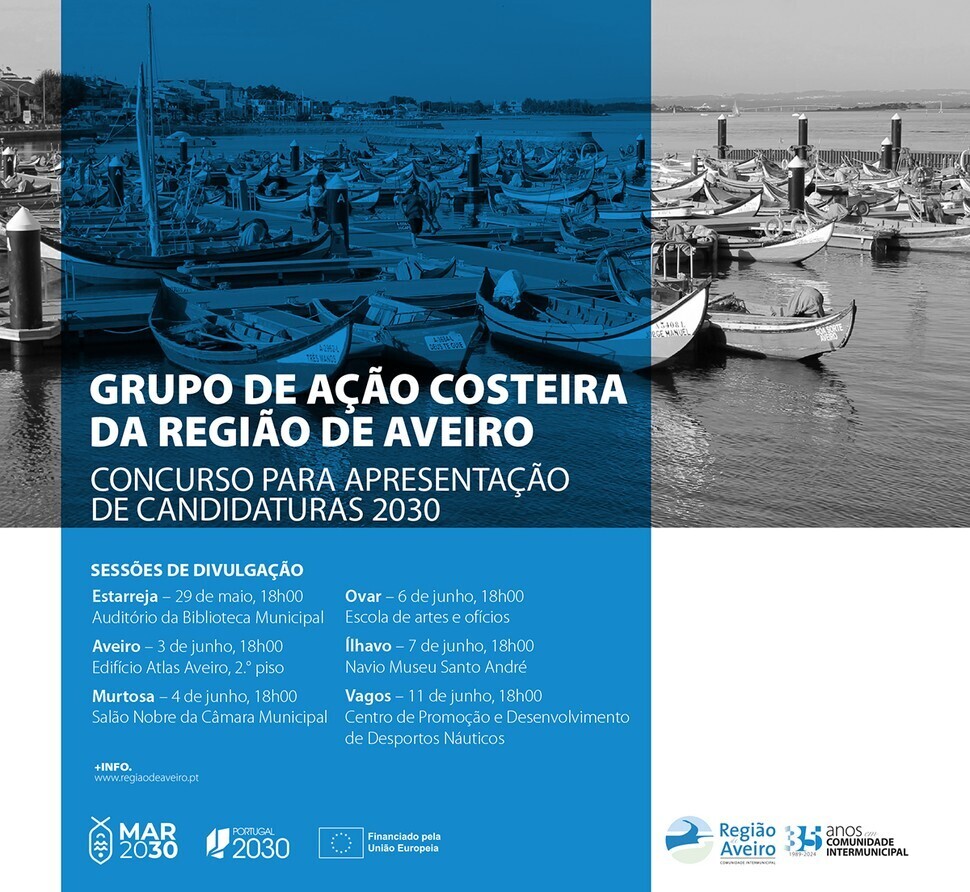 GRUPO DE AÇÃO COSTEIRA DA REGIÃO DE AVEIRO - CONCURSO PARA APRESENTAÇÃO DE CANDIDATURAS 2030