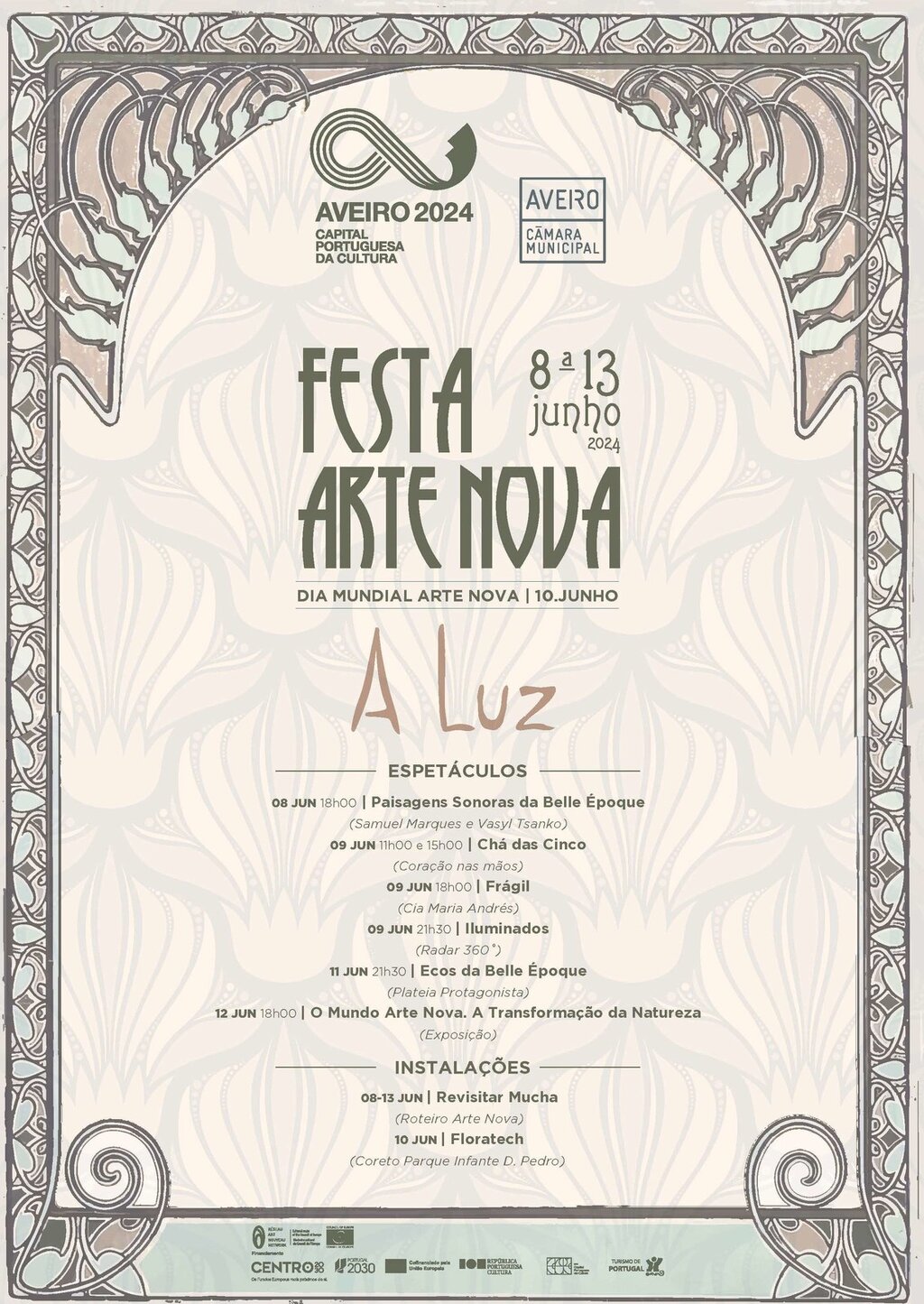 Festa Arte Nova de 8 a 13 de junho