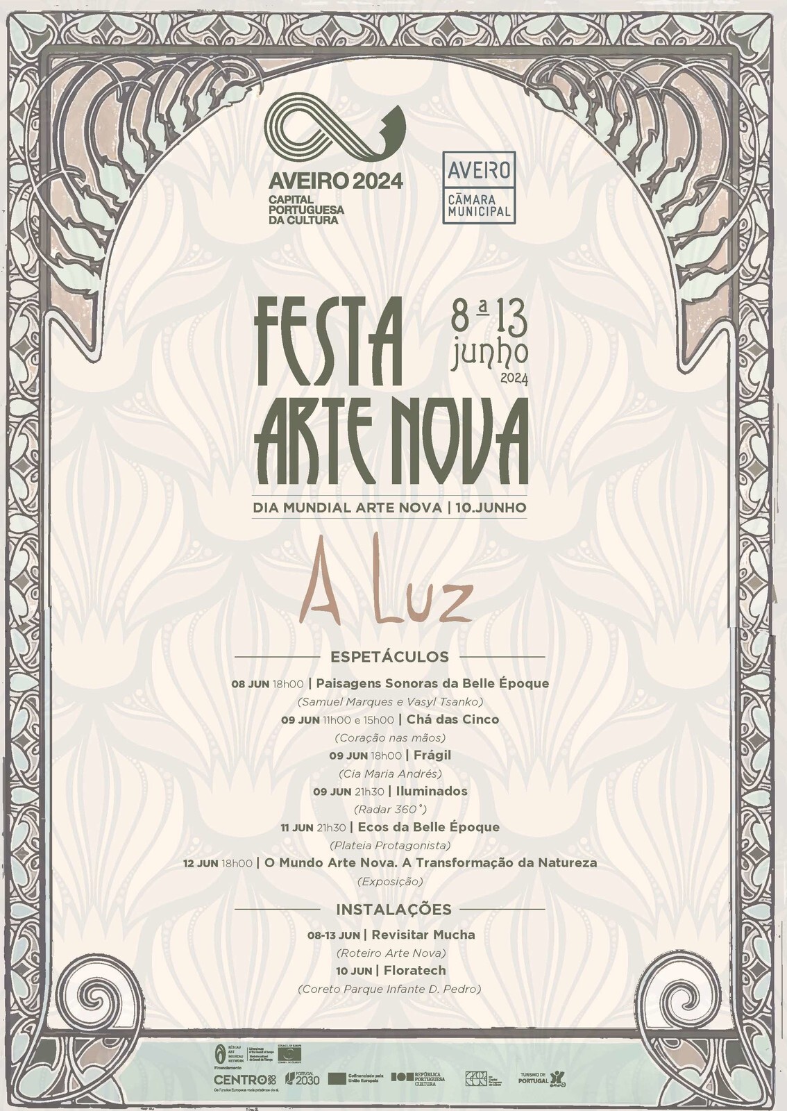 Festa Arte Nova de 8 a 13 de junho
