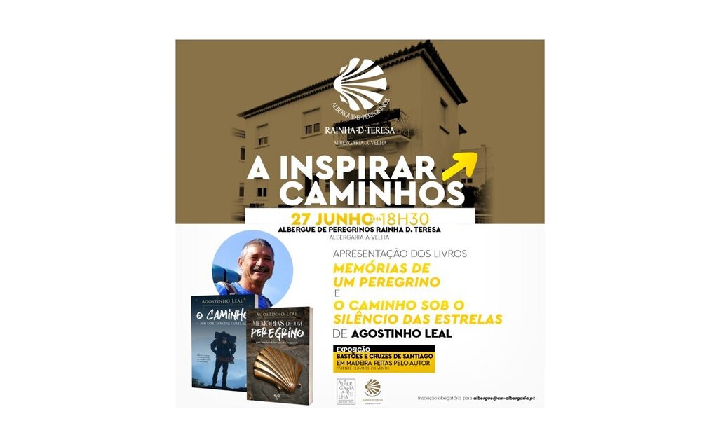 Agostinho Leal partilha as suas memórias de peregrino no Albergue Rainha. D. Teresa