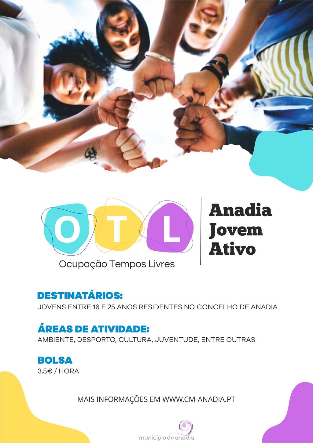 Anadia Jovem Ativo - inscrições abertas