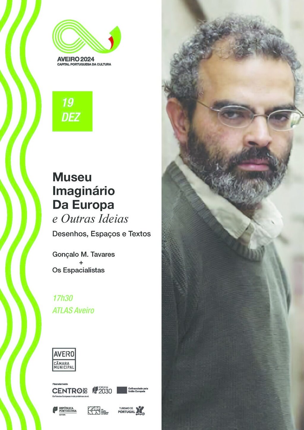 Gonçalo M. Tavares apresenta novo livro em Aveiro