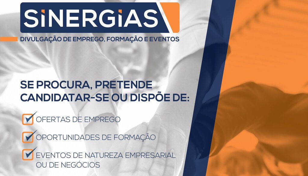 Plataforma online “Sinergias – emprego, formação e eventos” 