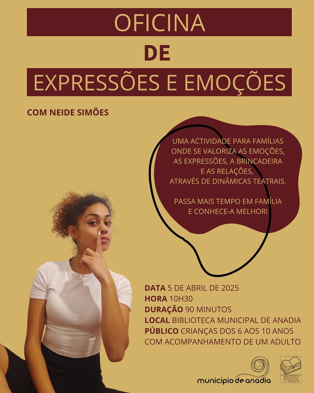 Biblioteca Municipal recebe Oficina de Teatro