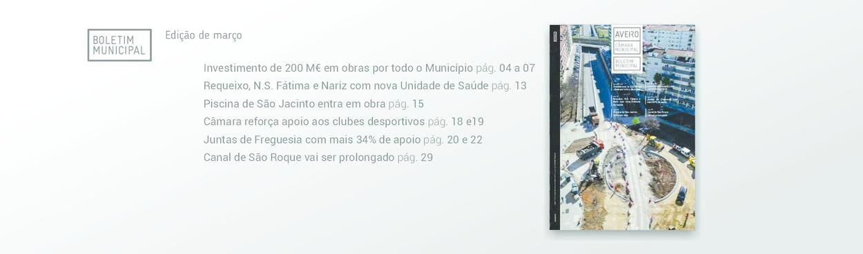 Edição de março do Boletim Municipal