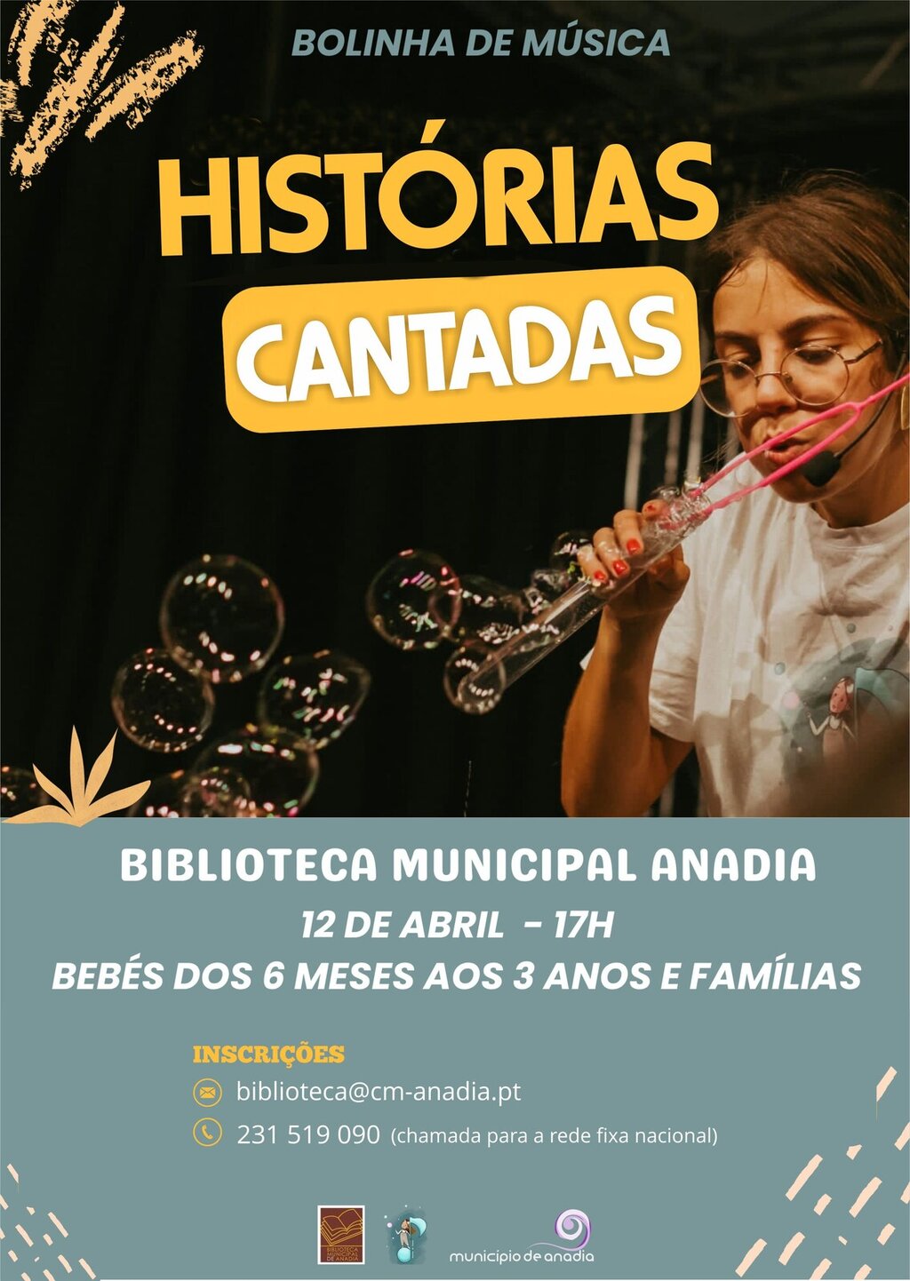 “Histórias cantadas” na Biblioteca Municipal de Anadia