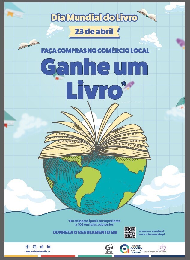 Faça compras em Anadia e ganhe um livro