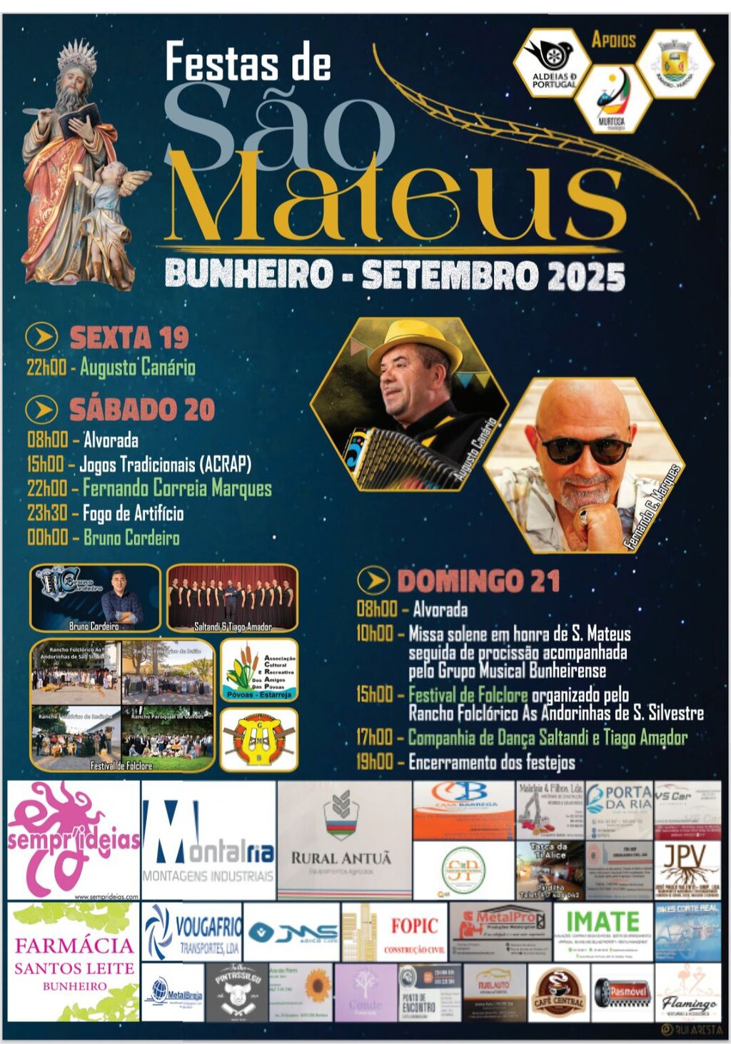  BUNHEIRO RECEBE FESTA EM HONRA DE SÃO MATEUS