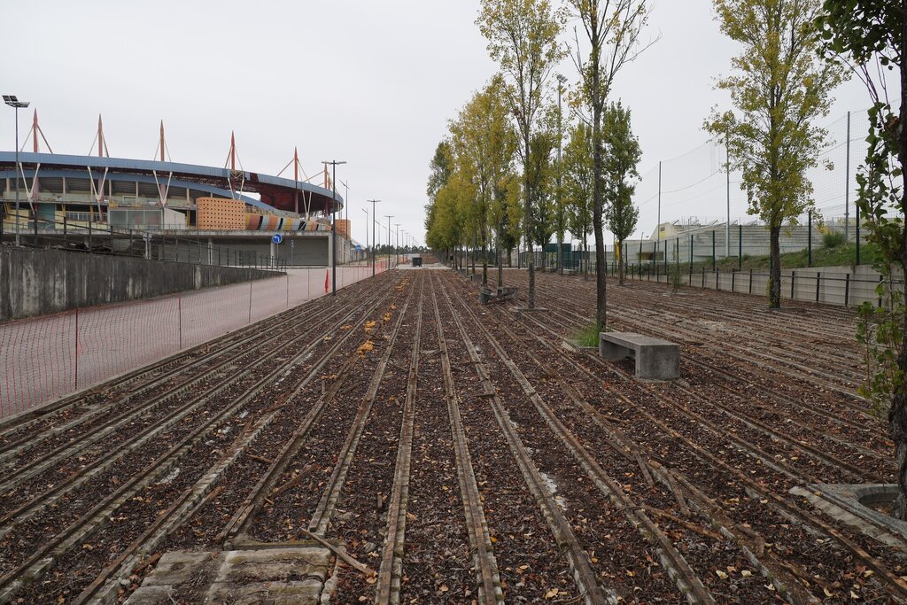 Envolvente ao Estádio Municipal - início da obra