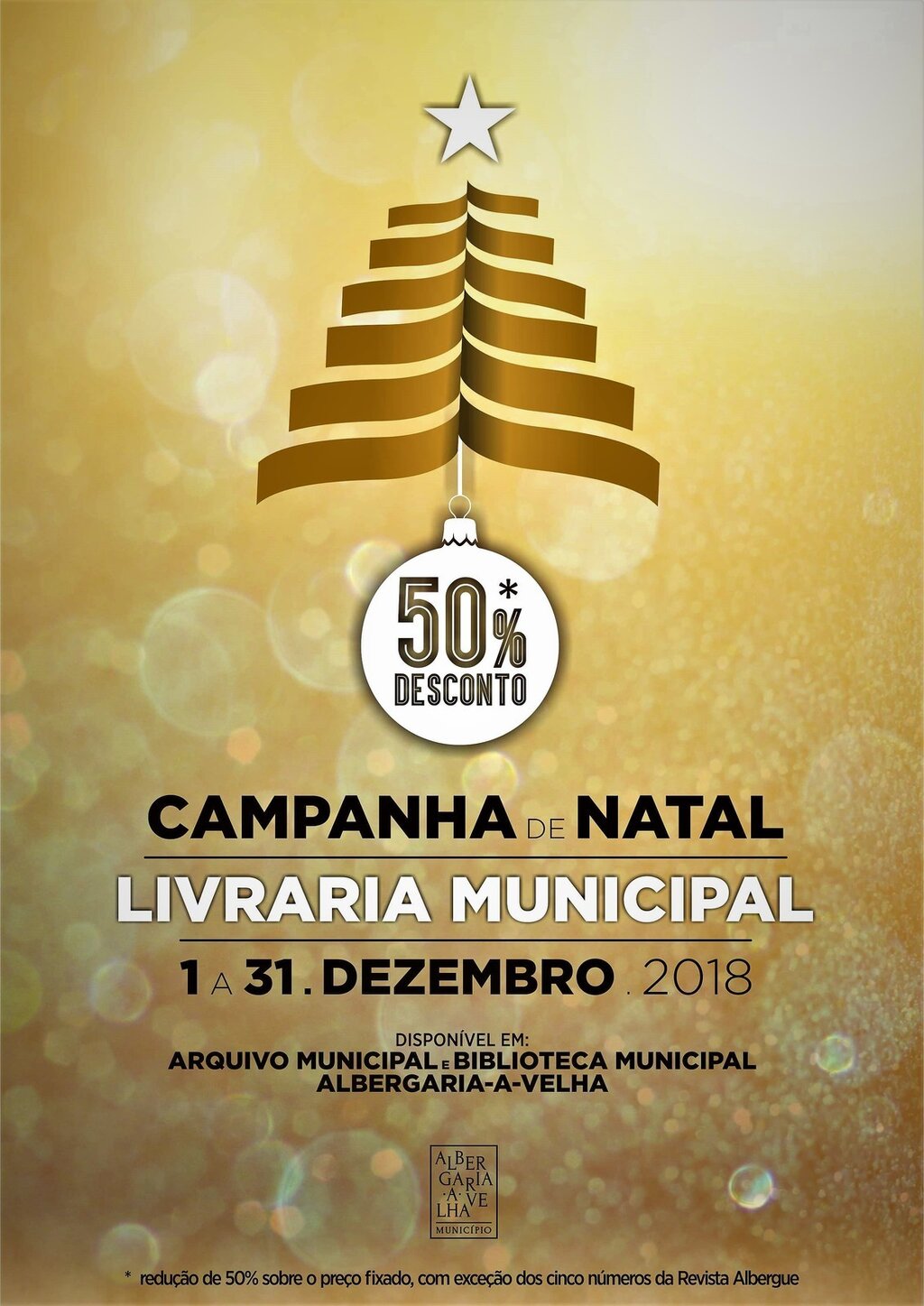 Livraria Municipal com descontos de 50 por cento durante a quadra natalícia