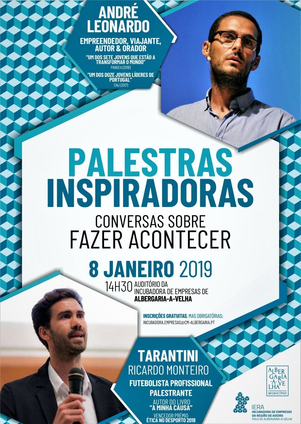 André Leonardo e Tarantini juntos para inspirar empreendedores Albergarienses