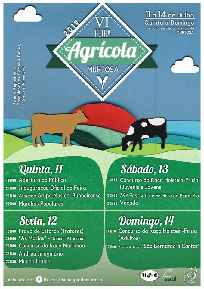PARQUE DA SALDIDA RECEBE A 6ª EDIÇÃO DA FEIRA AGRÍCOLA DA MURTOSA