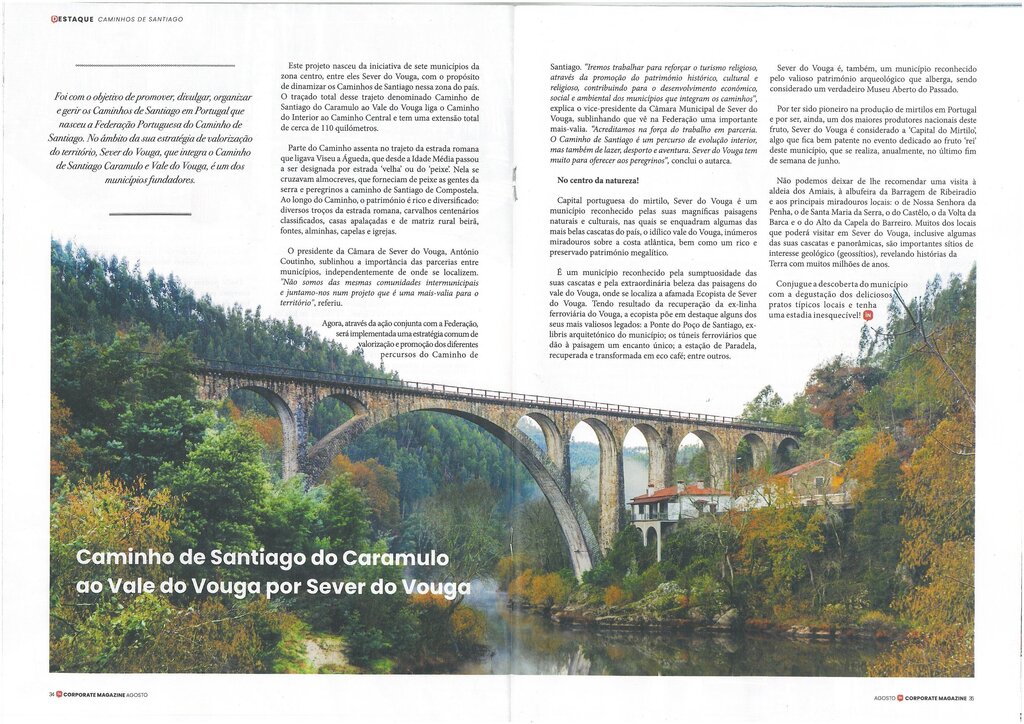 Caminho de Santiago do Caramulo ao Vale do Vouga por Sever do Vouga