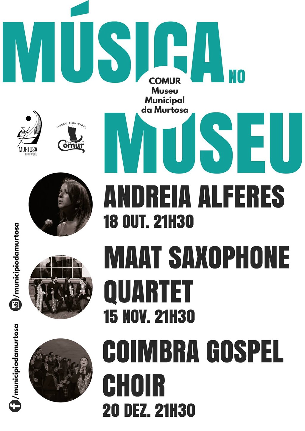 ANDREIA ALFERES, MAAT SAXOPHONE QUARTET E COIMBRA GOSPEL CHOIR SÃO AS PROPOSTAS PARA O REGRESSO D...