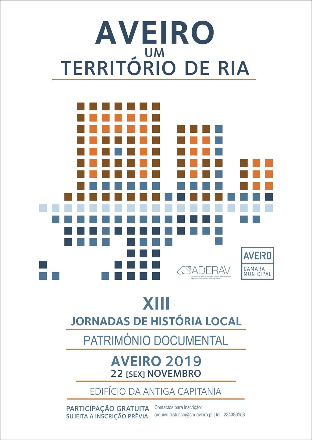 INSCRIÇÕES ABERTAS PARA AS JORNADAS DE HISTÓRIA LOCAL: “AVEIRO: UM TERRITÓRIO DE RIA”