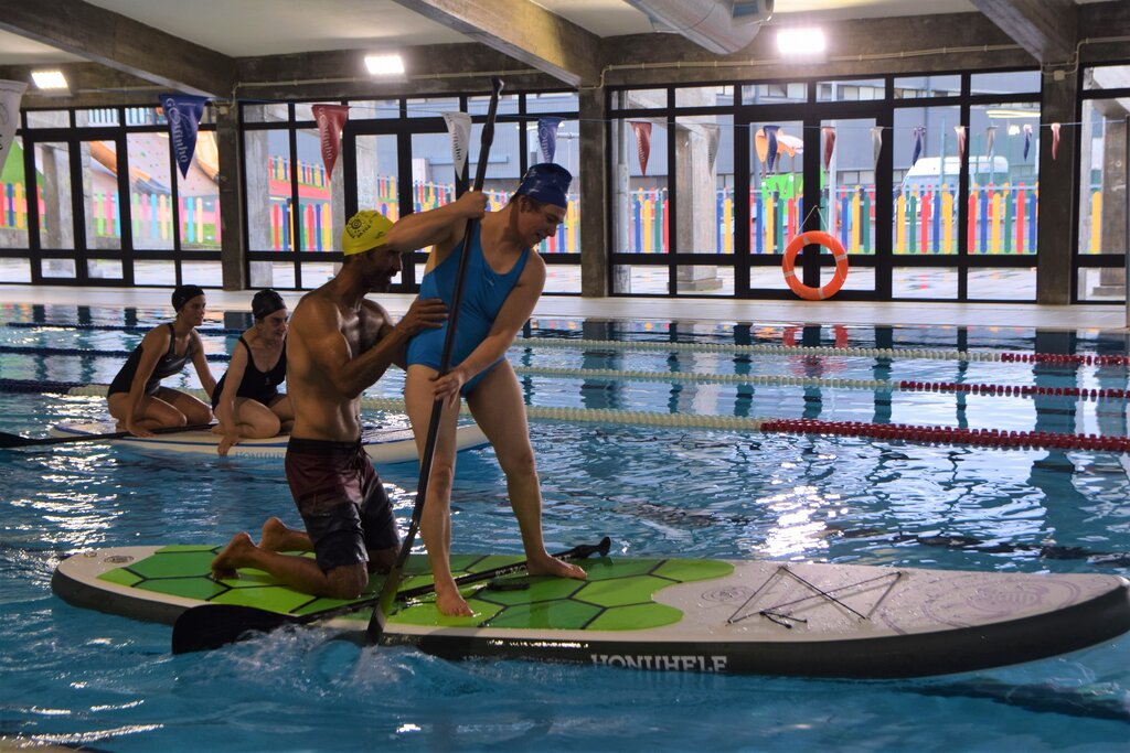 Atletas de Desporto Adaptado de Albergaria-a-Velha experimentaram  Stand Up Paddle