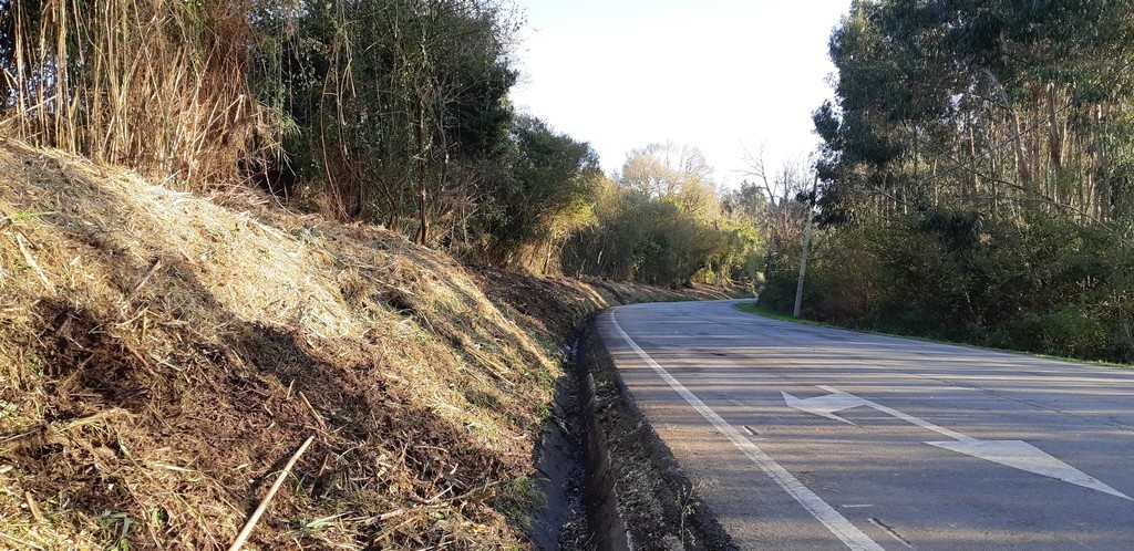 Concluídos os trabalhos de manutenção do talude na Ermida