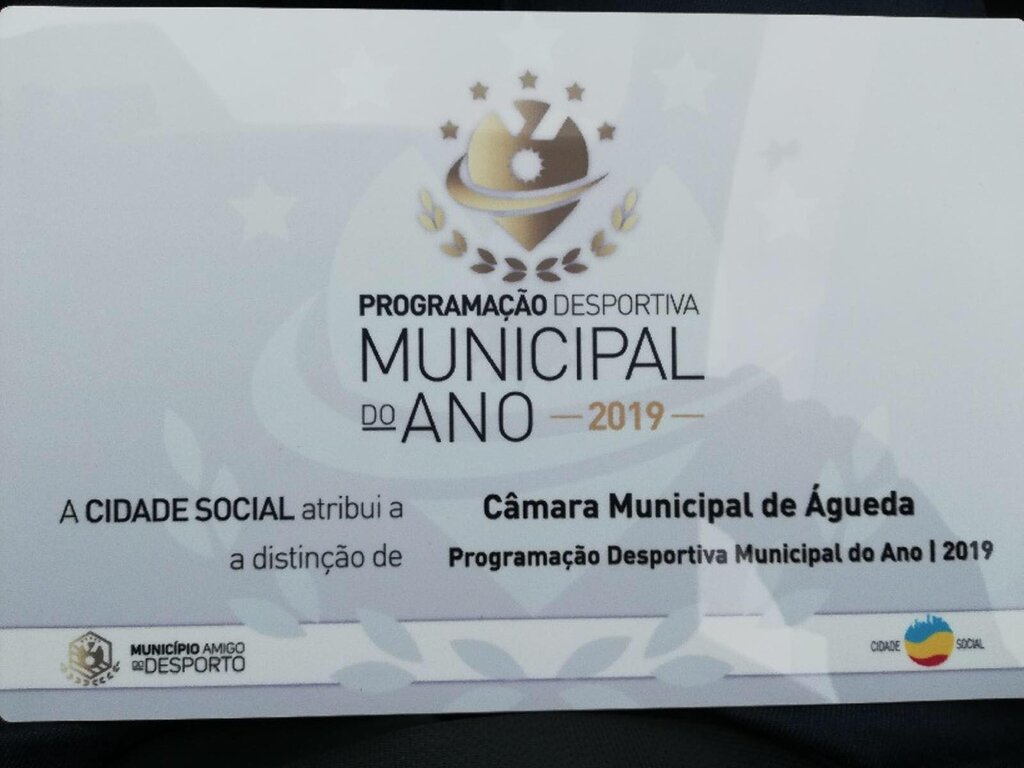 Águeda vence distinção de Programação Desportiva Municipal do Ano