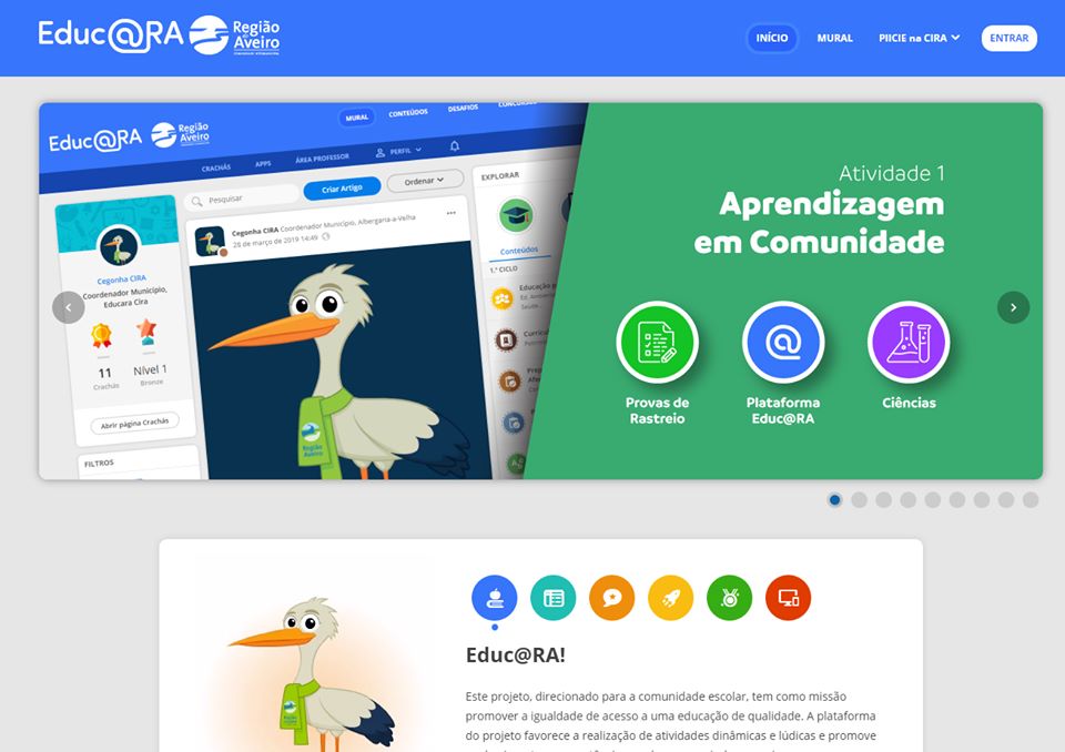REGIÃO DE AVEIRO DISPONIBILIZA PLATAFORMA EDUCATIVA ONLINE À COMUNIDADE EDUCATIVA