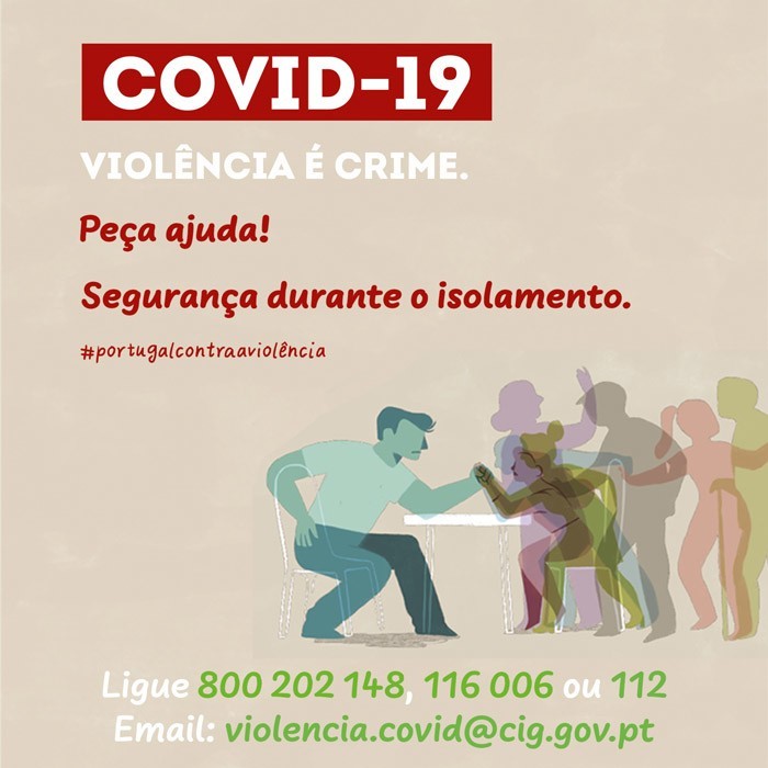 VIOLÊNCIA DOMÉSTICA – INFORMAÇÃO DE SEGURANÇA DURANTE O ISOLAMENTO
