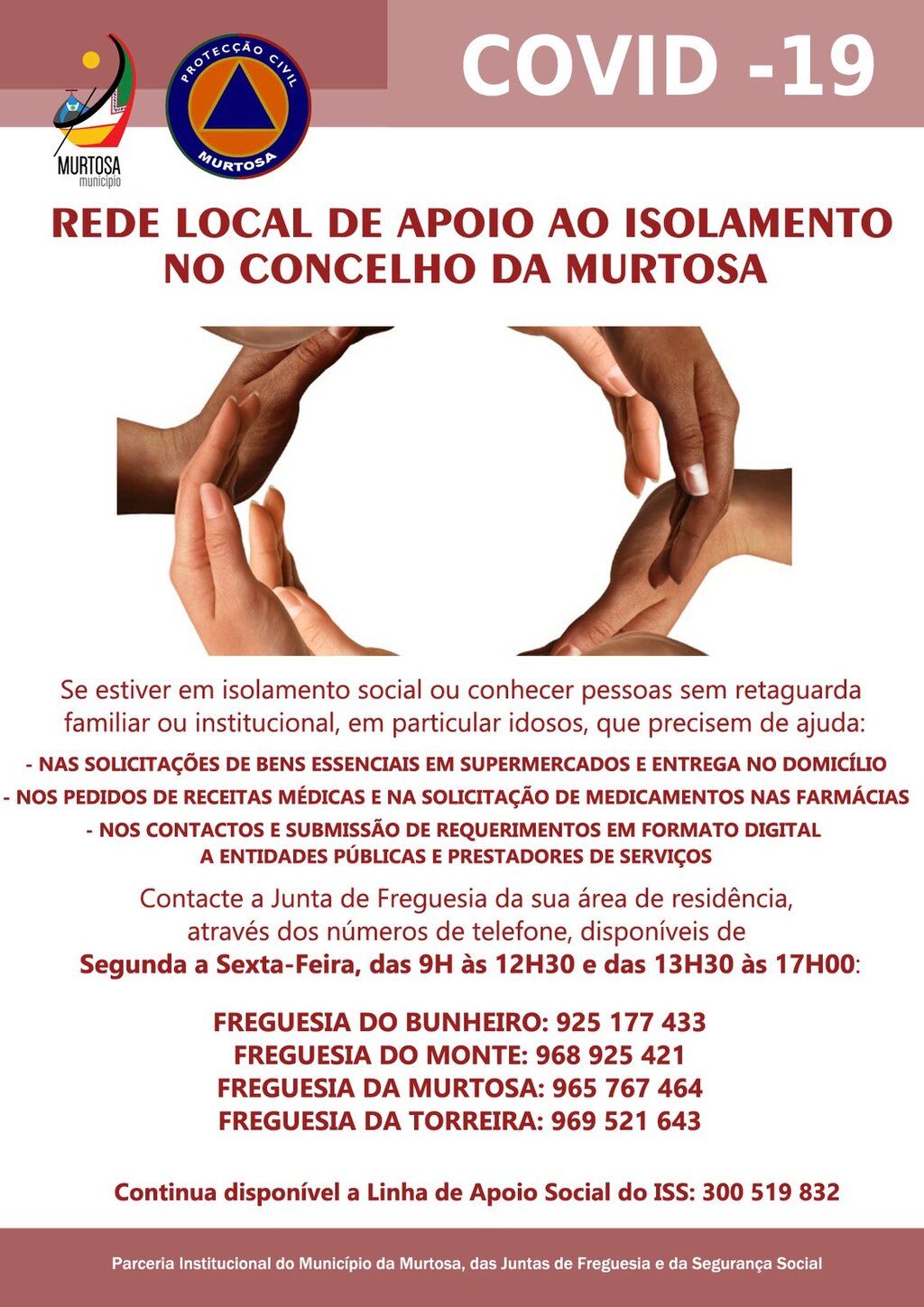 REDE LOCAL DE APOIO AO ISOLAMENTO NO CONCELHO DA MURTOSA