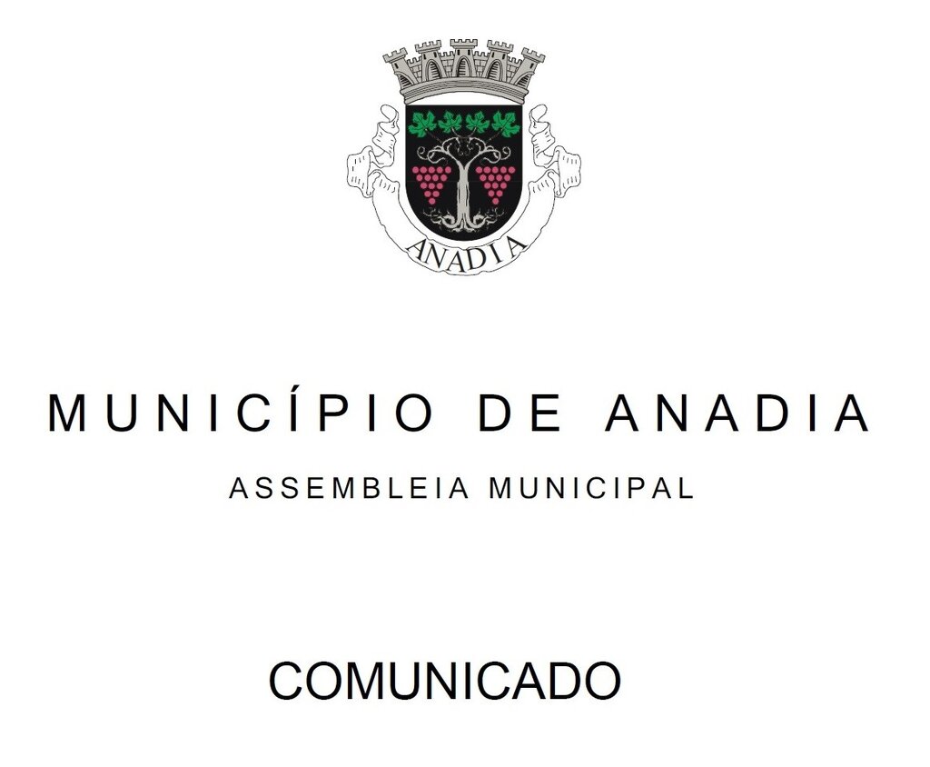 COMUNICADO DA ASSEMBLEIA MUNICIPAL DE ANADIA 