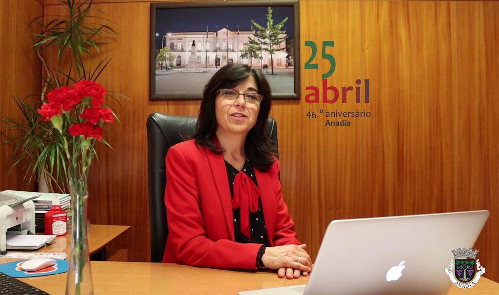 Comemorações do 25 de abril - Mensagem da Presidente da Câmara Municipal de Anadia