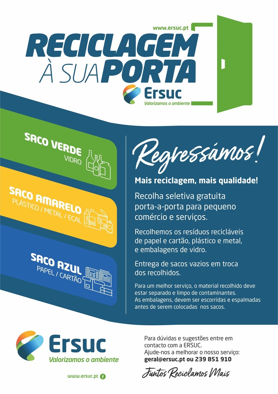 REGRESSO DA RECOLHA SELETIVA PORTA-A-PORTA