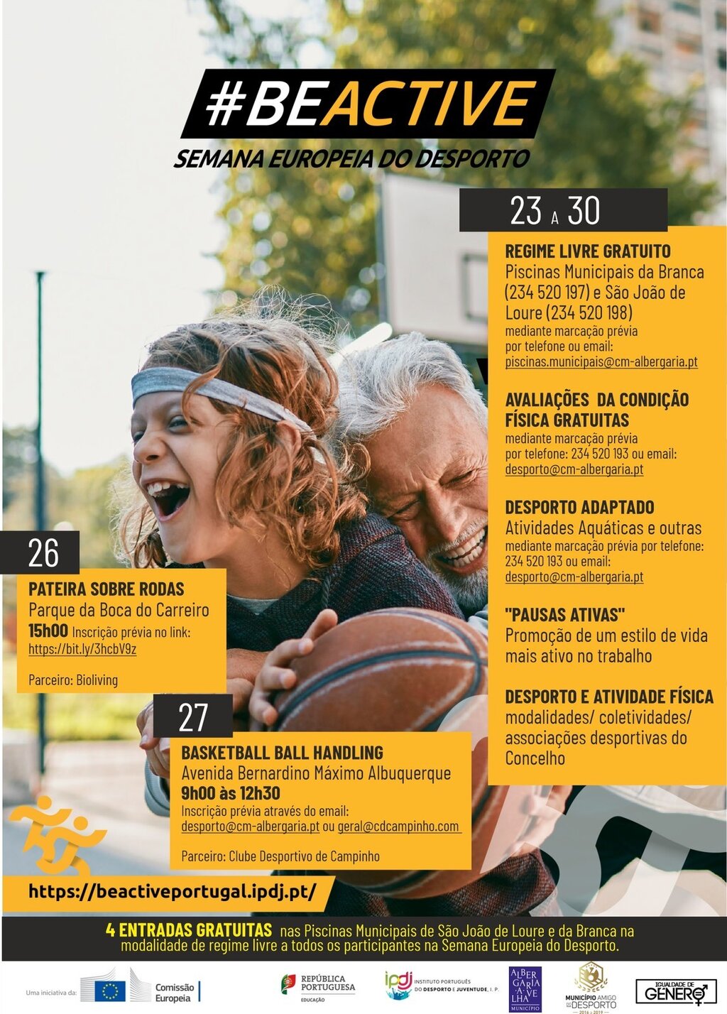 Albergaria-a-Velha assinala Semana Europeia do Desporto com atividades gratuitas para toda a comu...