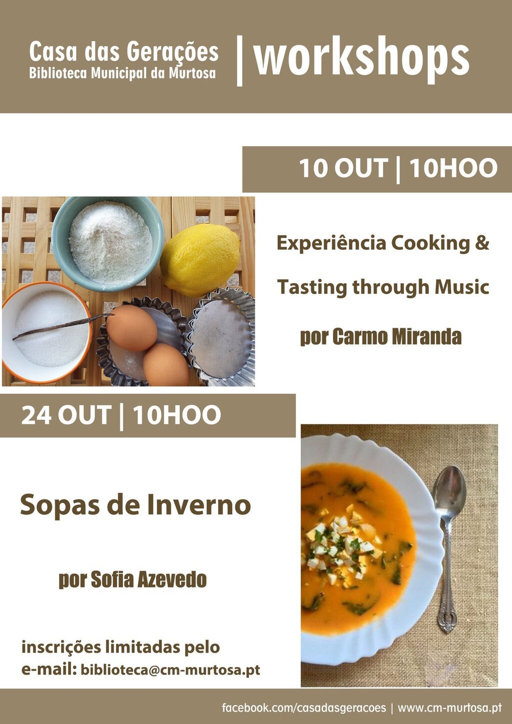 CASA DAS GERAÇÕES RECEBE WORKSHOPS DE OUTONO