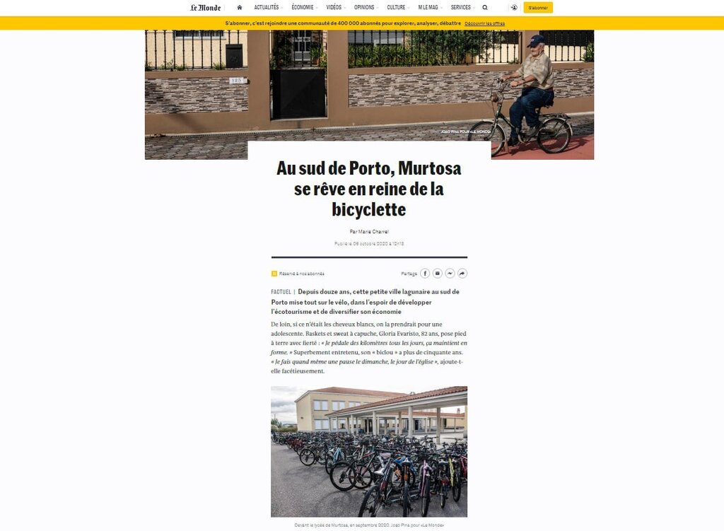 MURTOSA DESTACADA NO JORNAL FRANCÊS "LE MONDE"