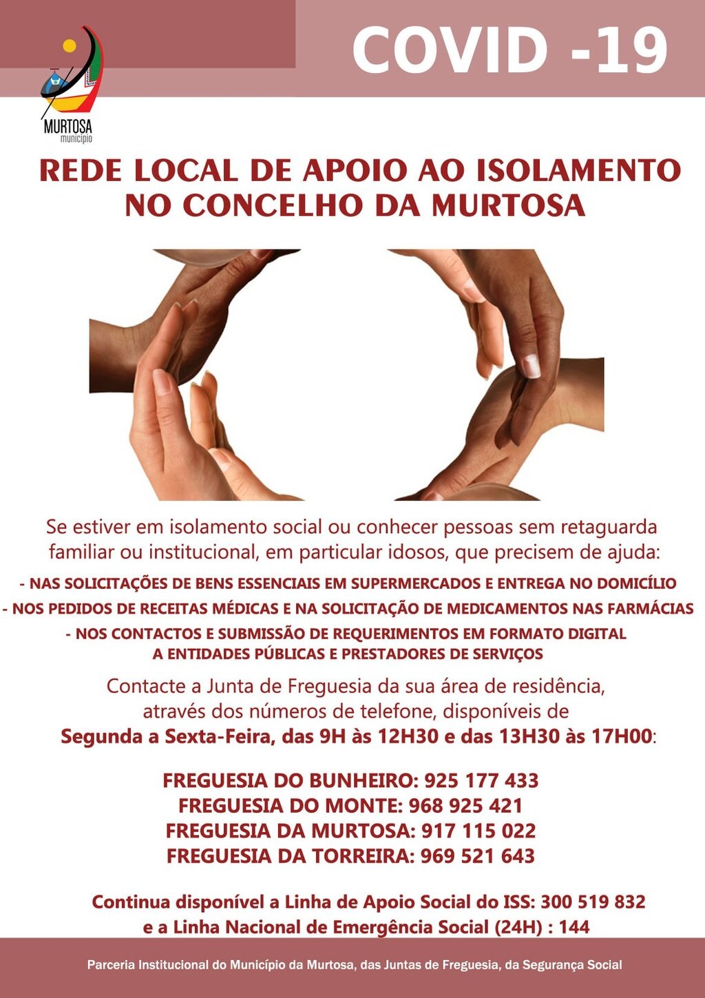 REDE LOCAL DE APOIO AO ISOLAMENTO NO CONCELHO DA MURTOSA