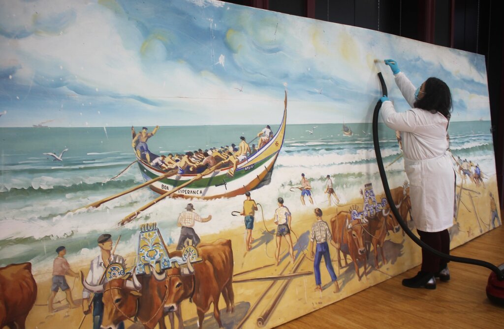 PINTURA HISTÓRICA DE DIMAS MACEDO ESTÁ A SER ALVO DE RESTAURO