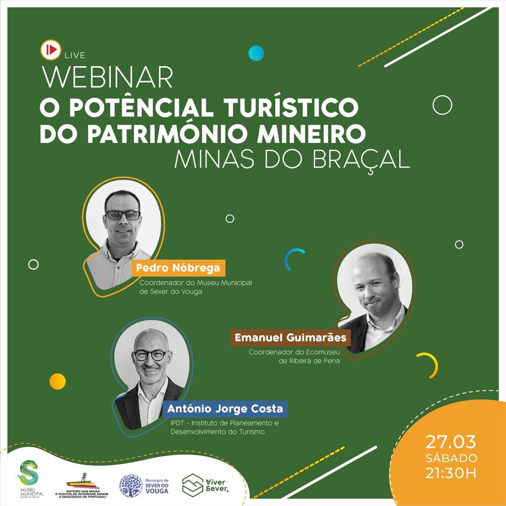 Dia 27 de março há uma Tertúlia digital que terá como mote “O potencial Turístico do Património M...