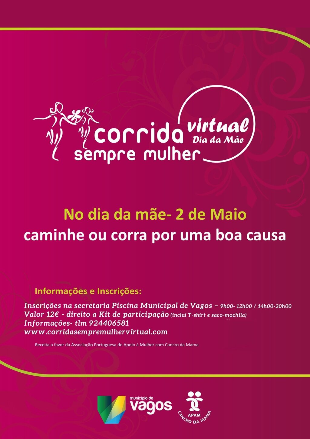 CORRIDA SEMPRE MULHER VIRTUAL DO DIA DA MÃE - 2 de Maio 2021
