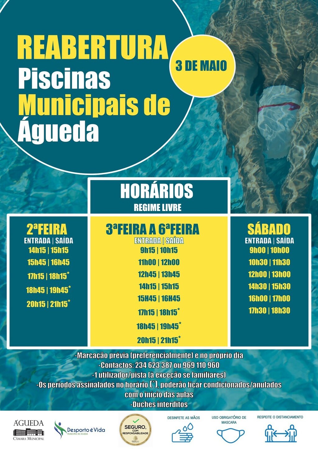 Reabertura das Piscinas Municipais
