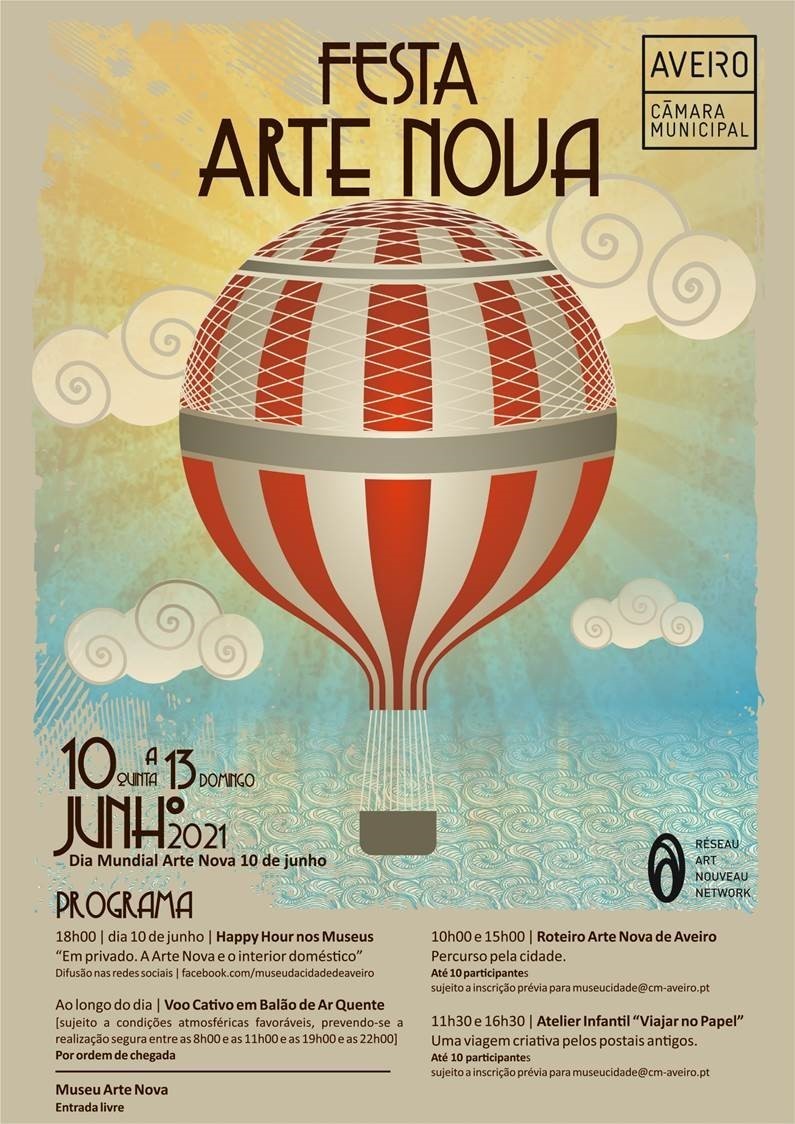 FESTA ARTE NOVA DE AVEIRO CONTA COM BALÃO DE AR QUENTE 