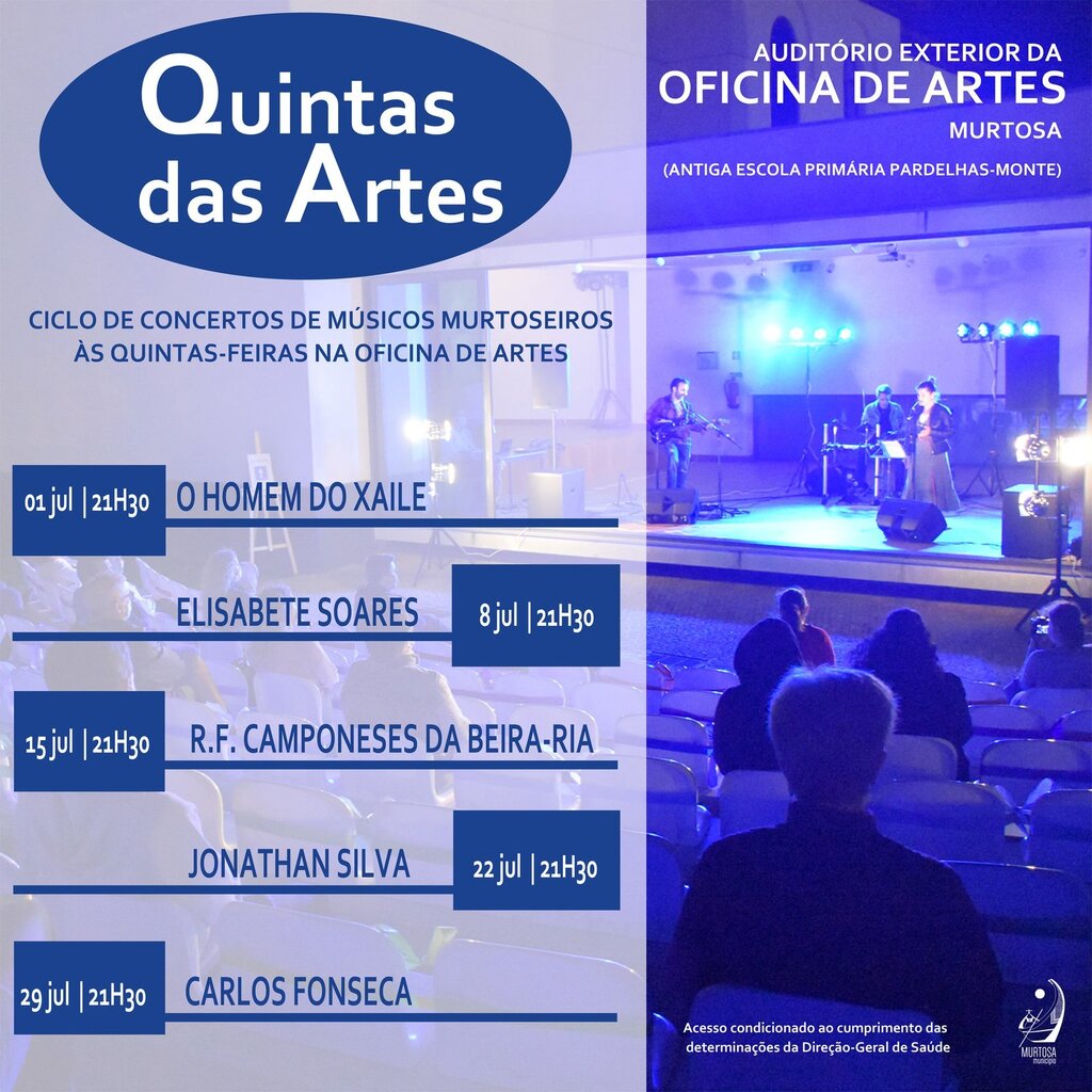  “QUINTAS DAS ARTES” DÃO A CONHECER ARTISTAS MURTOSEIROS NA OFICINA DE ARTES