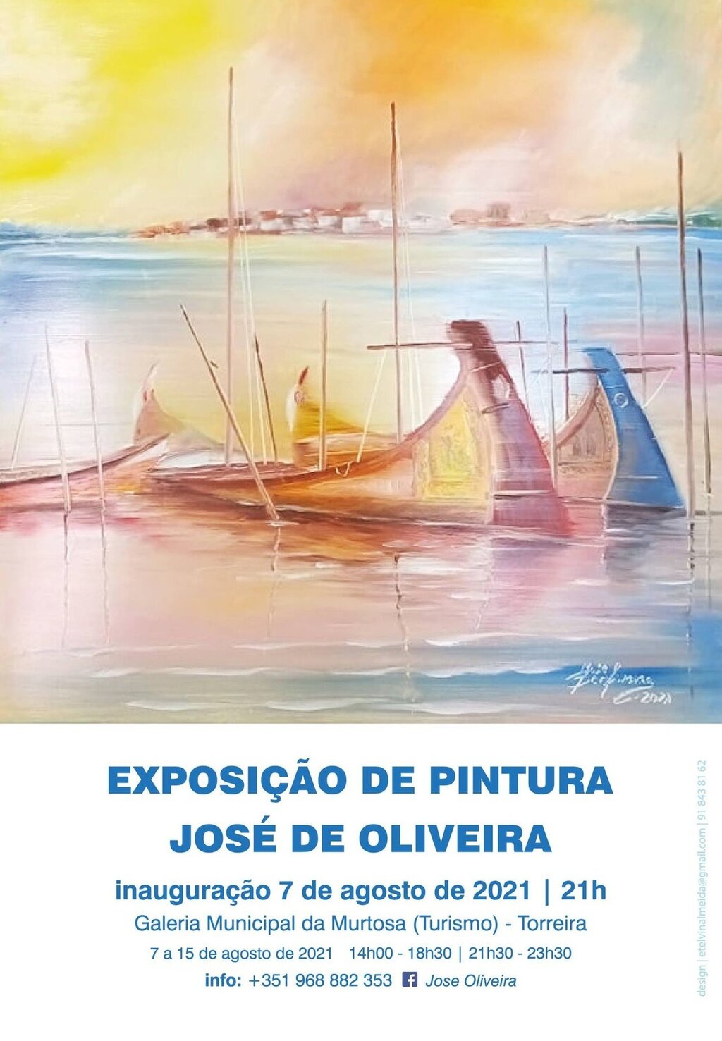 JOSÉ DE OLIVEIRA EXPÕE NA GALERIA MUNICIPAL