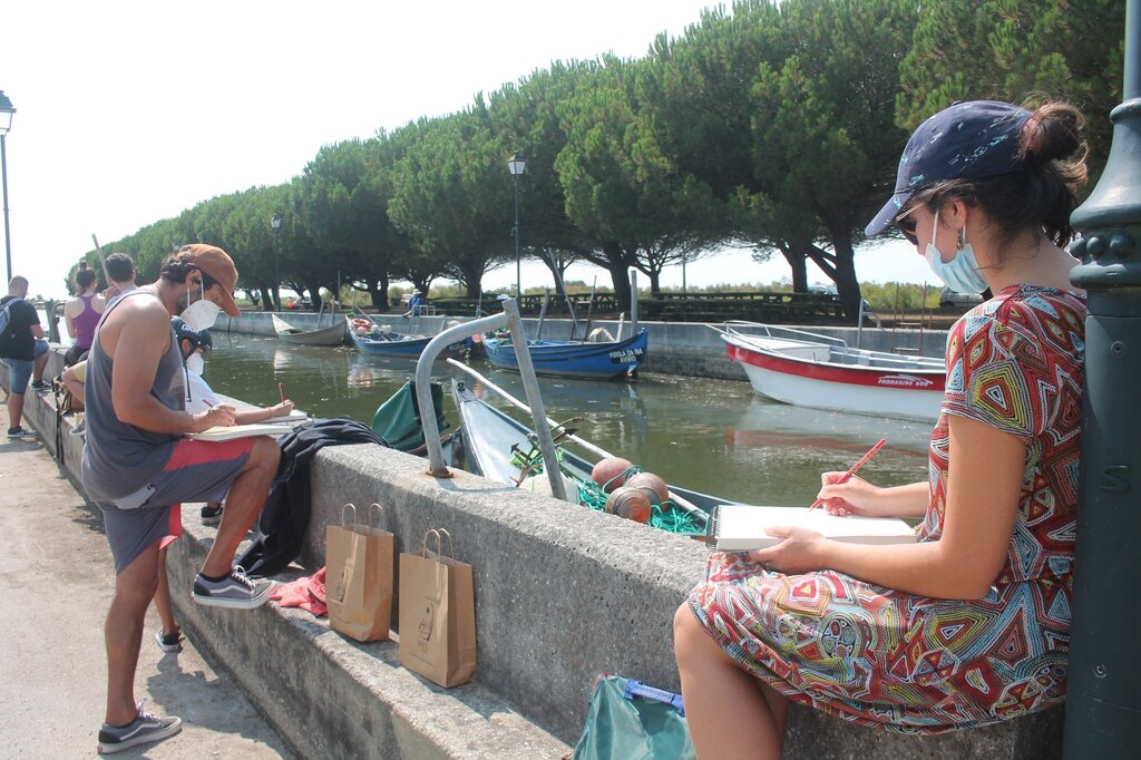 DESENHADORES ILUSTRARAM O CIRCUITO "A ENGUIA: DA PESCA ÀS CONSERVAS"