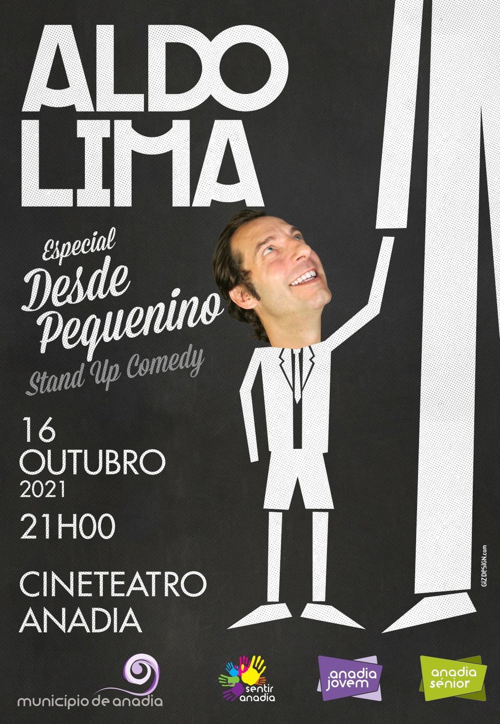 Aldo Lima no Cineteatro Anadia a 16 de outubro