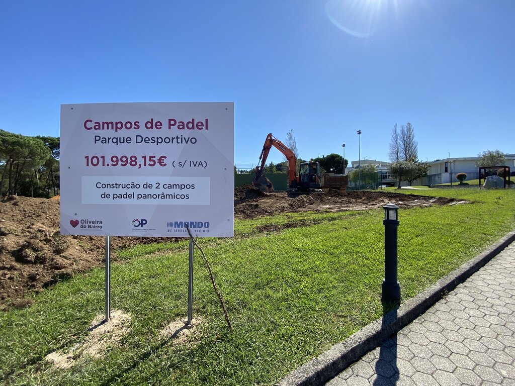 Avança construção de campos de padel no Parque Desportivo