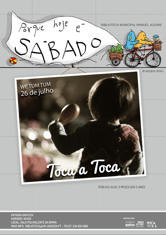 12 e 26 de julho :: Biblioteca Municipal Manuel Alegre com programação “Porque hoje é sábado…”