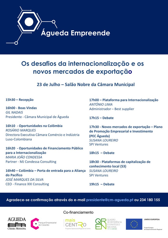 23 de julho :: “Os desafios da Internacionalização e os novos mercados de exportação”