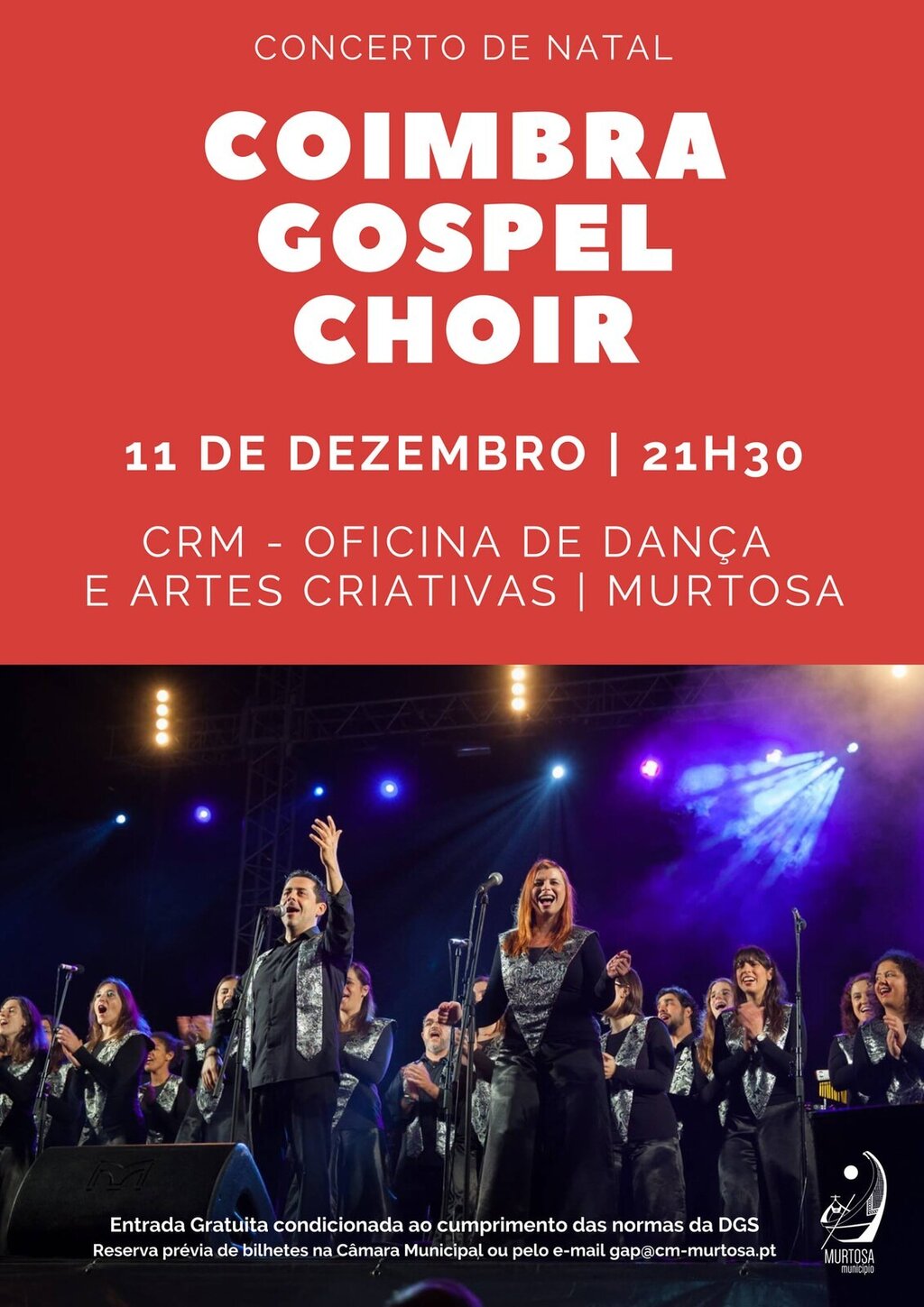  CONCERTO DE NATAL COM O “COIMBRA GOSPEL CHOIR”