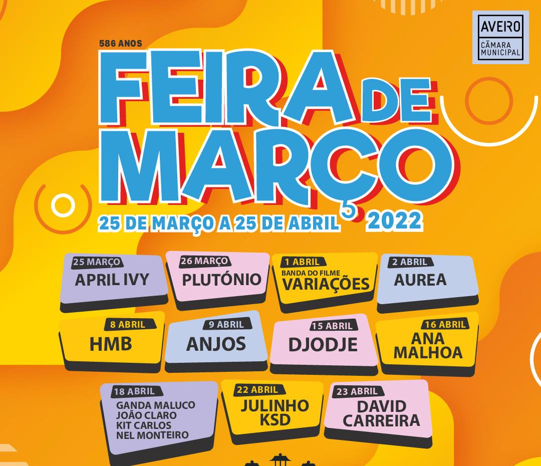FEIRA DE  MARÇO 2022  COMEÇA SEXTA FEIRA