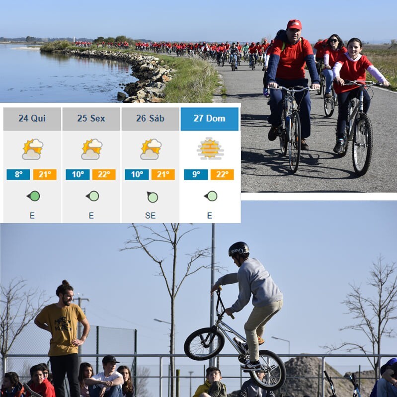 DOMINGO COM BOM TEMPO E GRANDE PEDALADA NA MURTOSA!