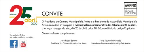 COMEMORAÇÕES DO 25 DE ABRIL