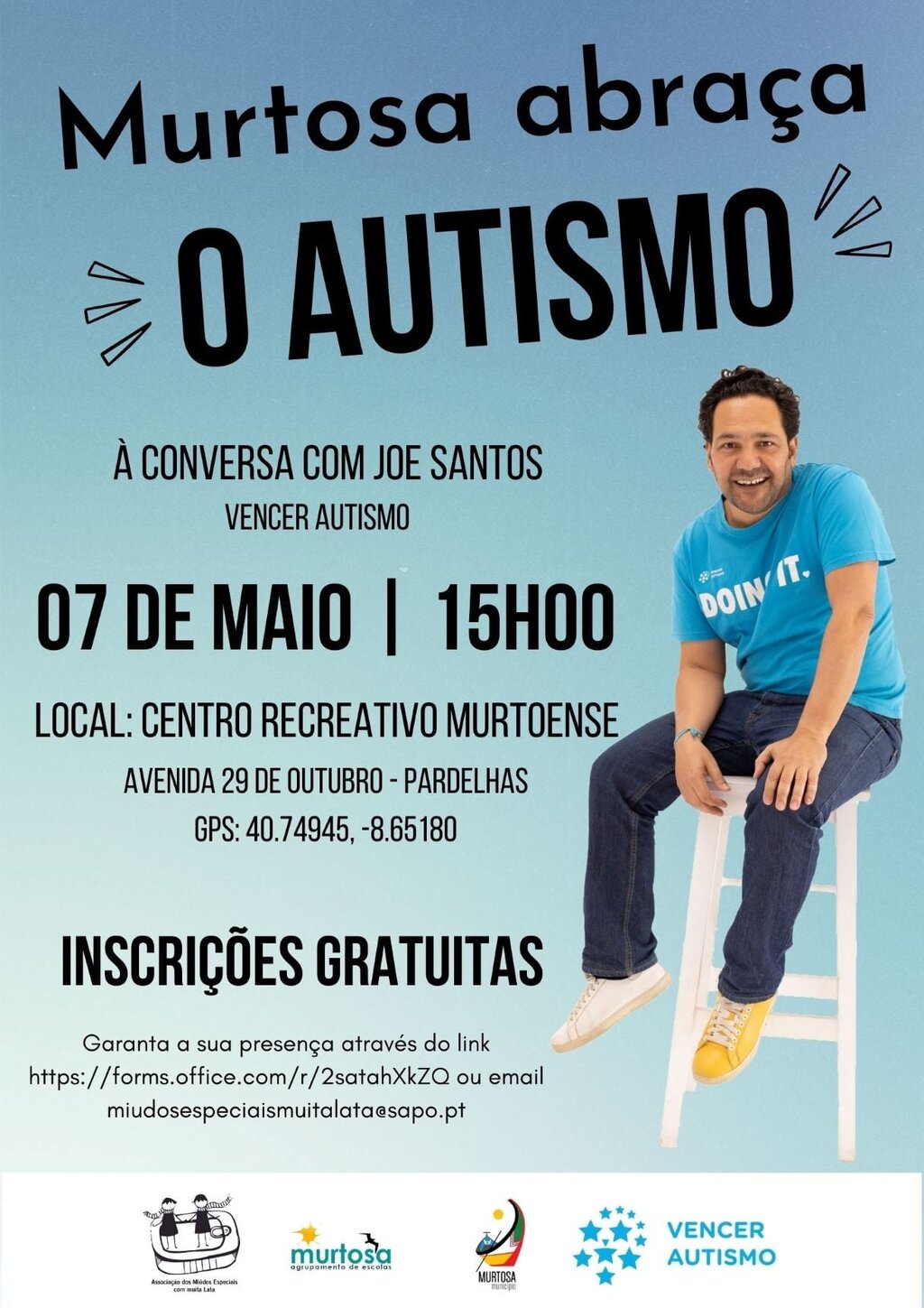 PALESTRA “MURTOSA ABRAÇA O AUTISMO” COM JOE SANTOS